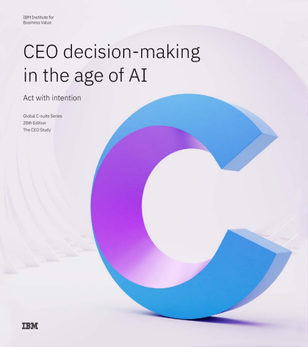 [사진자료] IBM 연례 CEO 스터디 “AI 시대의 CEO 의사결정, 의도를 가지고 행동하라” 표지.jpg